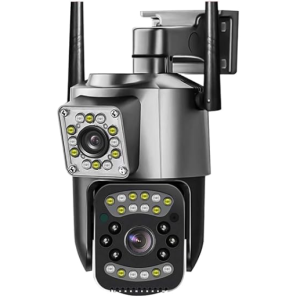Guard Well 4+4MP WiFi Smart PTZ CCTV Camera for Home Outdoo (Dual Lens ptz03)