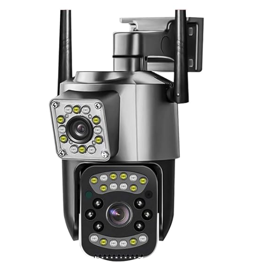 Guard Well 4+4MP WiFi Smart PTZ CCTV Camera for Home Outdoo (Dual Lens ptz03)